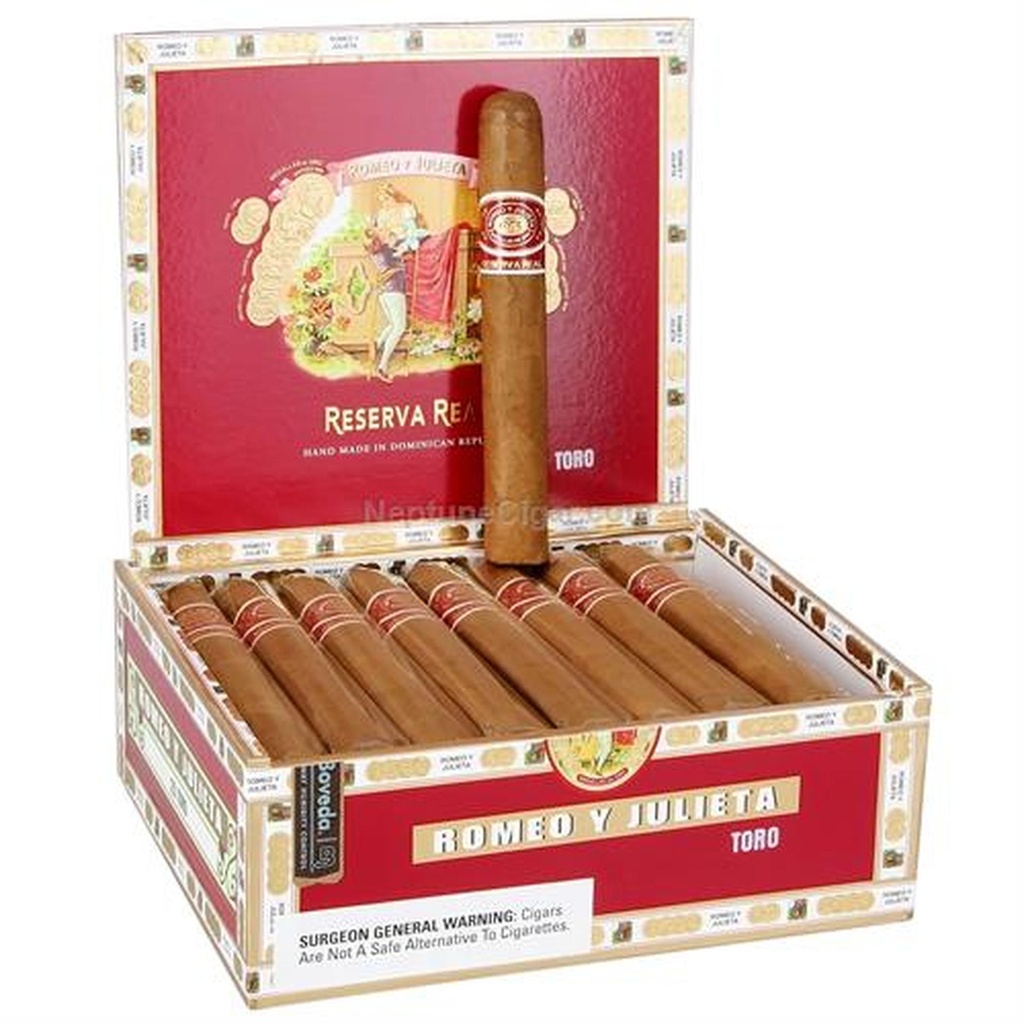 Romeo y Julieta Reserva Real It's a Boy Romeo Corona Box of 10 - 5" 1/2 x 44