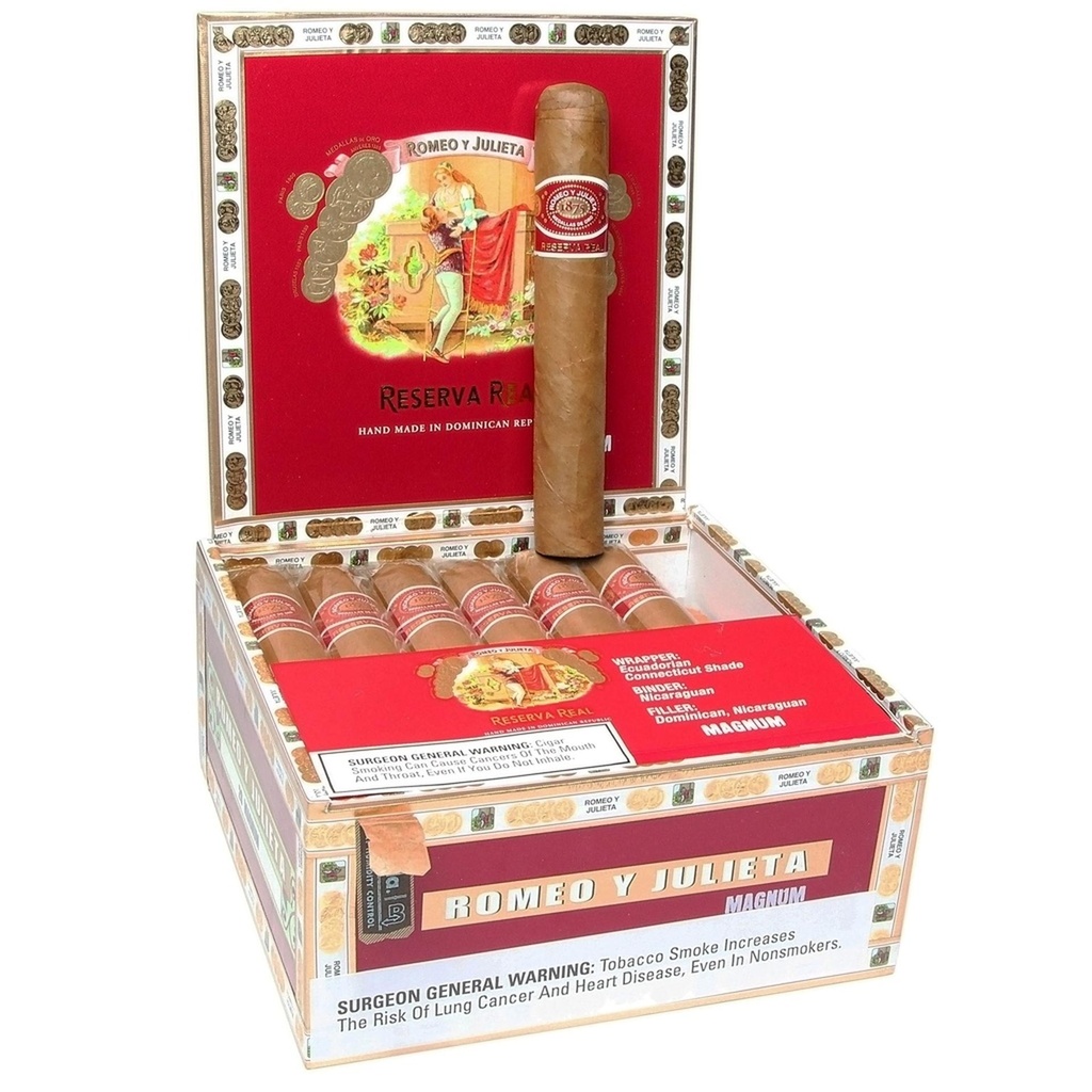 Romeo y Julieta Reserva Real Magnum Box of 20 -  6" x 60
