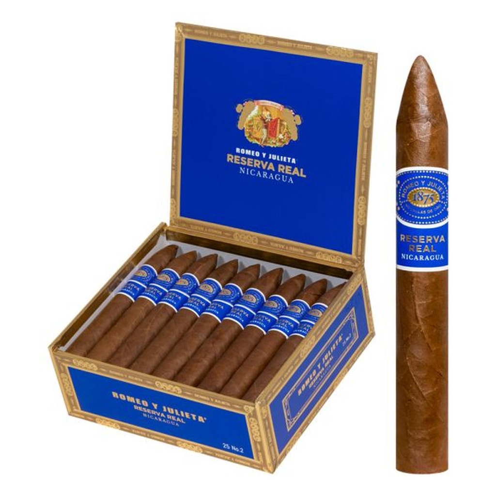 Romeo y Julieta Reserva Real Nicaragua No.2 Box of 25 - 6" x 52