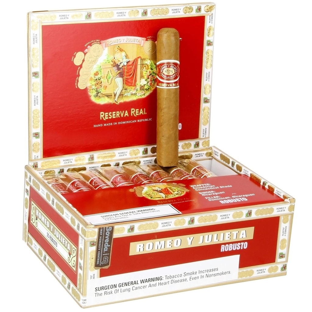 Romeo y Julieta Reserva Real Robusto Box of 25 - 5" x 52