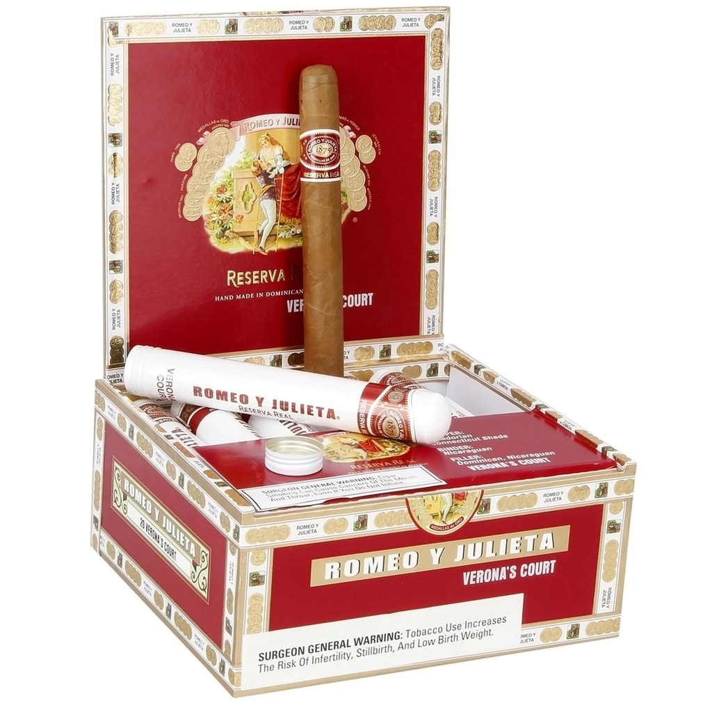 Romeo y Julieta Reserva Real Verona's Court Box of 20 - 5" 1/2 x 44