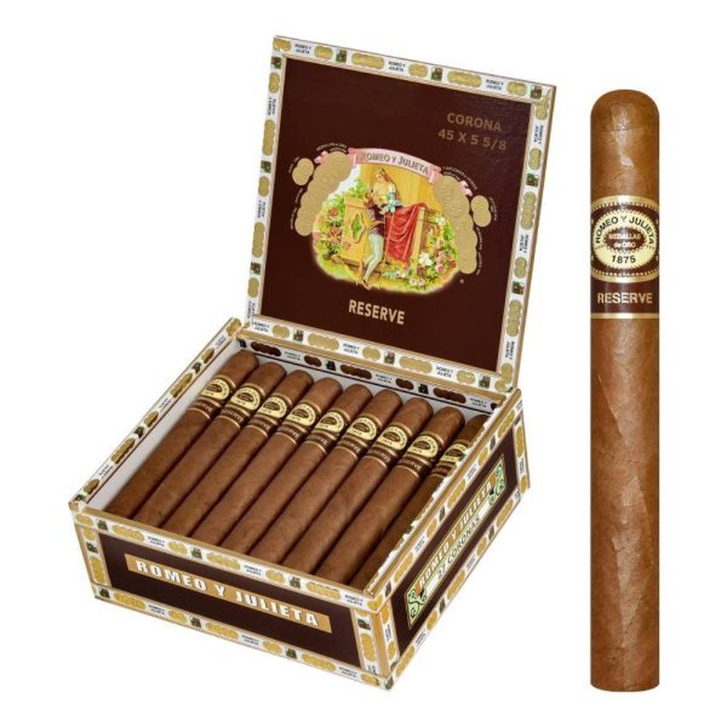 Romeo y Julieta Reserve Corona Box of 27 - 5" 5/8 x 45