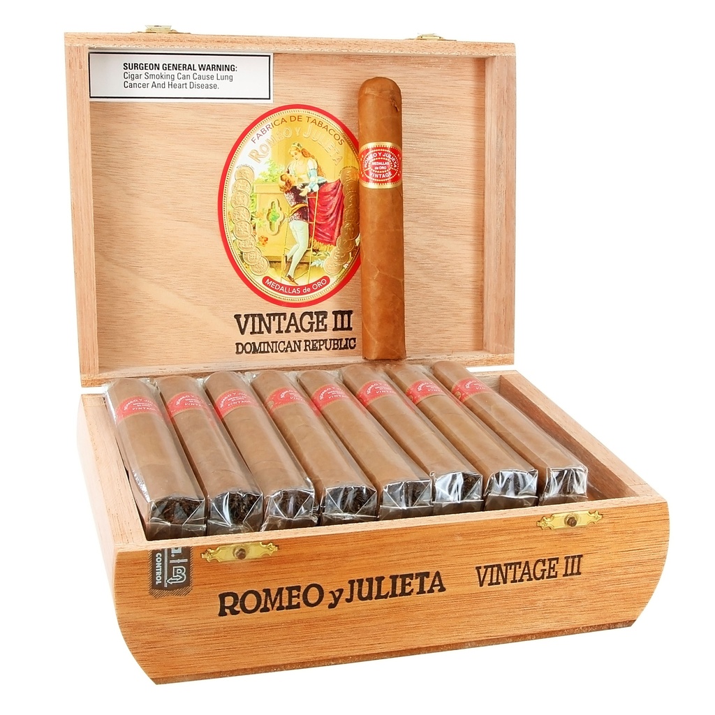 Romeo y Julieta Vintage III Box of 25 - 5" x 50