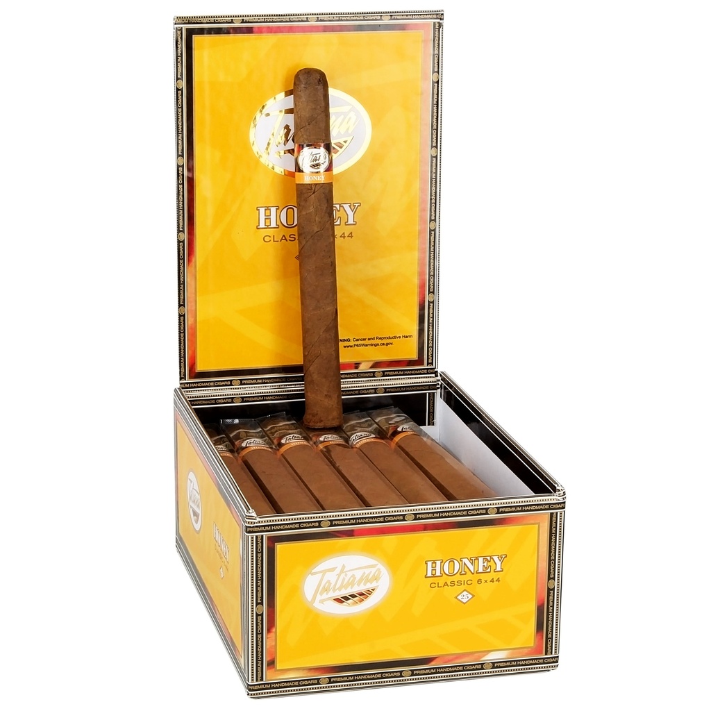 Tatiana Honey Classic Corona Box of 25 - 6" x 44