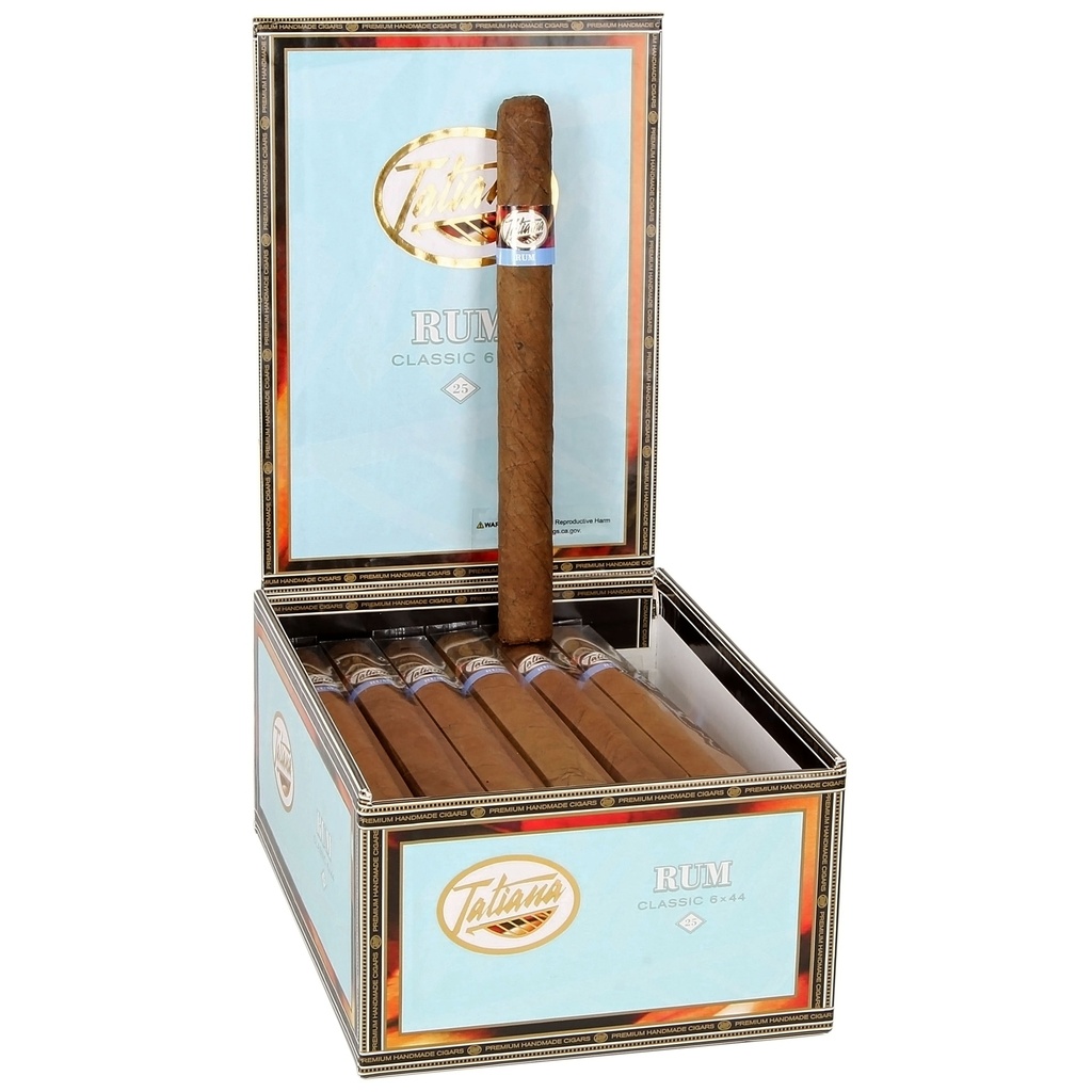 Tatiana Rum Classic Corona Box of 25 - 6" x 44