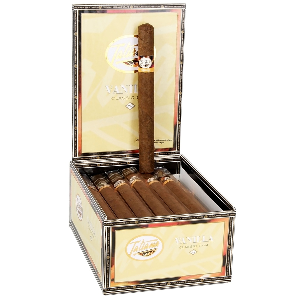 Tatiana Vanilla Classic Corona Box of 25 - 6" x 44