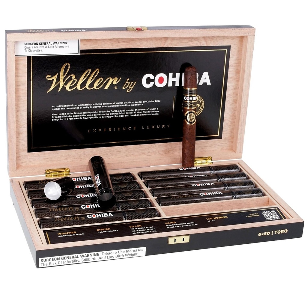 Weller by Cohiba Toro Tubo 2023 6" * 50