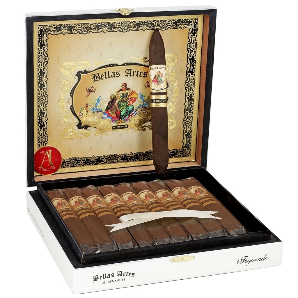 AJ Fernandez Bellas Artes Maduro Figurado Box of 20 - 6" 1/2 x 52
