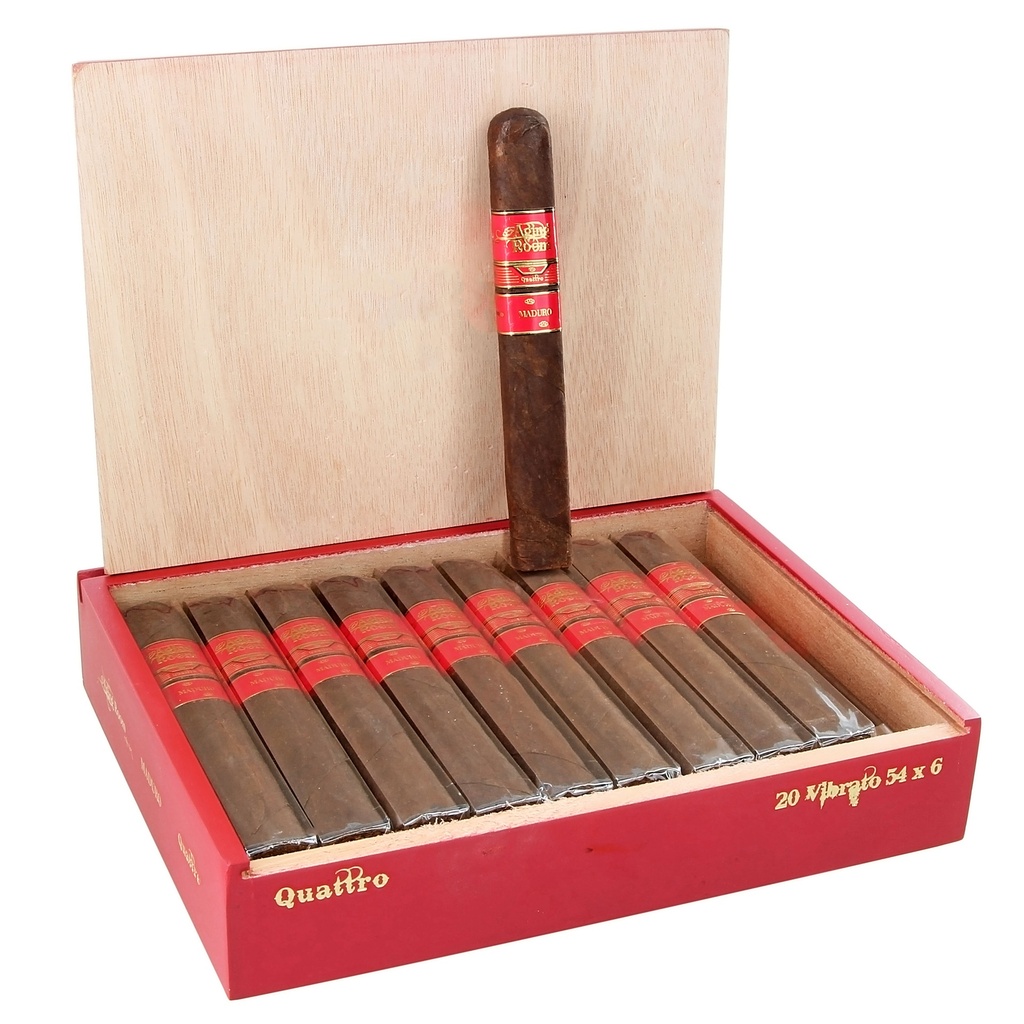 Aging Room Quattro Maduro Vibrato Box of 20 - 6" x 54