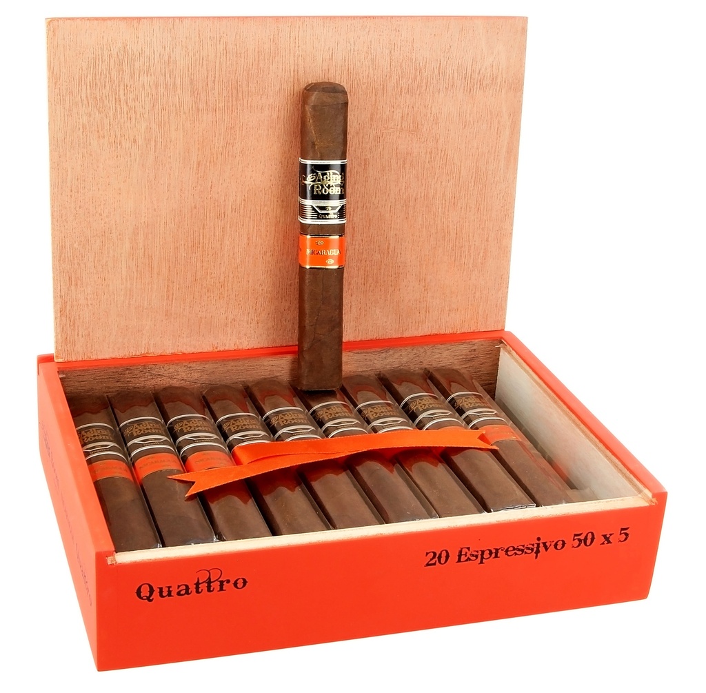 Aging Room Quattro Nicaragua Espressivo Box of 20 - 5" x 50