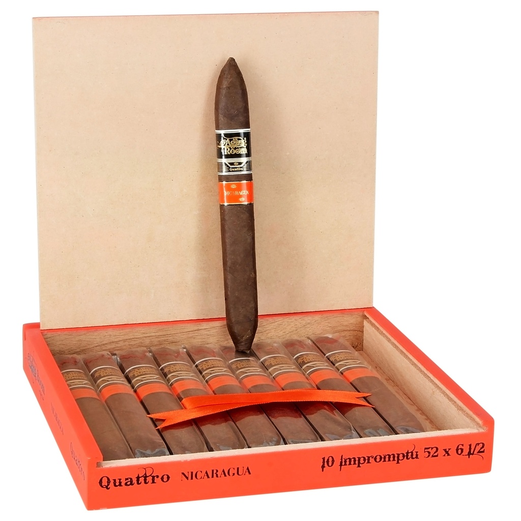 Aging Room Quattro Nicaragua Impromptu Box of 10 - 6" 1/2 x 52