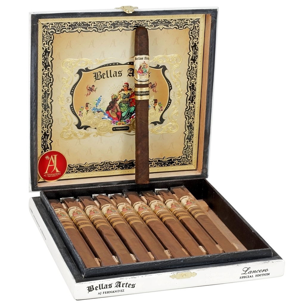 AJ Fernandez Bellas Artes Maduro Lancero Box of 10 - 7" x 40