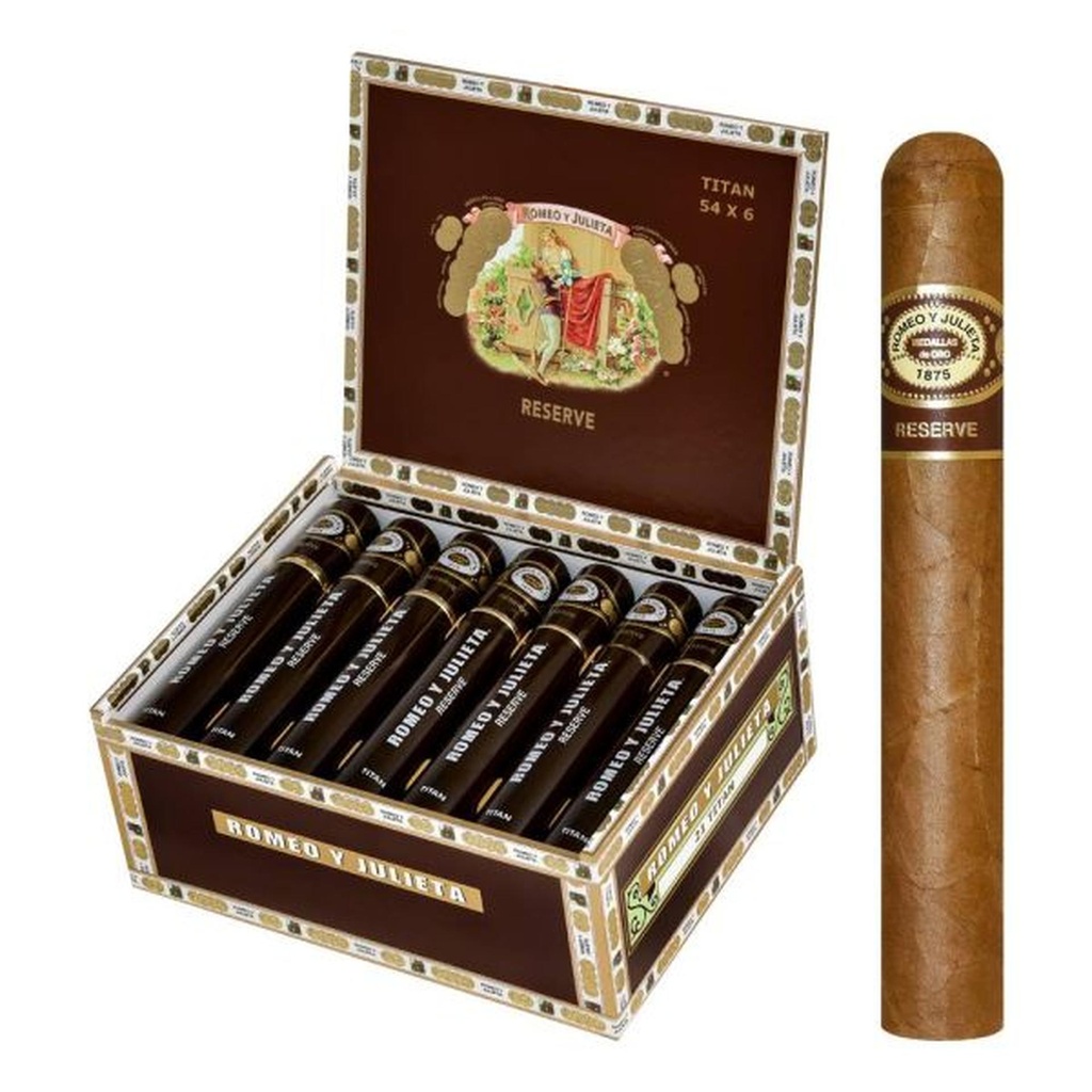 Romeo y Julieta Reserve Titan En Tubo 6" * 54 