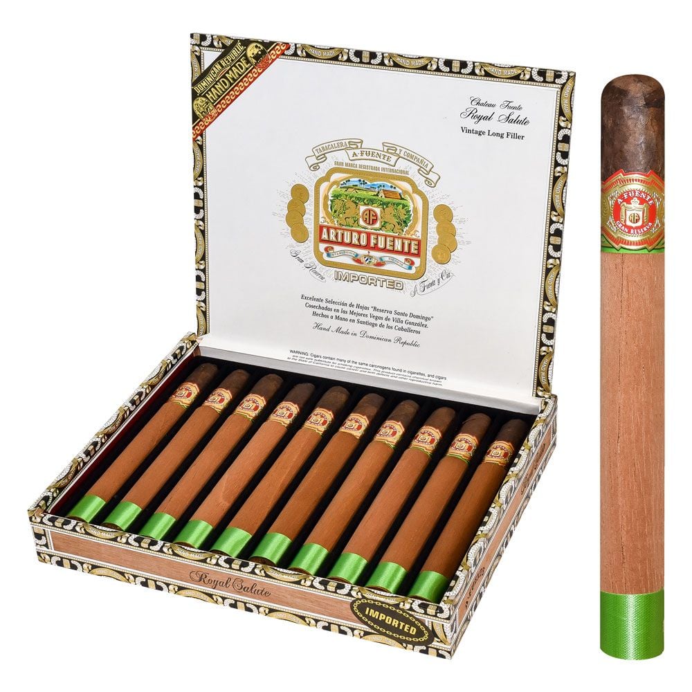 Arturo Fuente Chateau Fuenta Royal Salute Maduro Box of 10 - 7" 5/8 x 54
