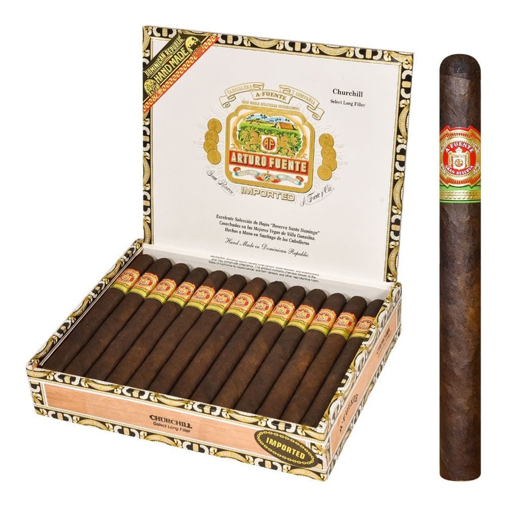 Arturo Fuente Churchill Maduro Box of 25 - 7" 1/4 x 48