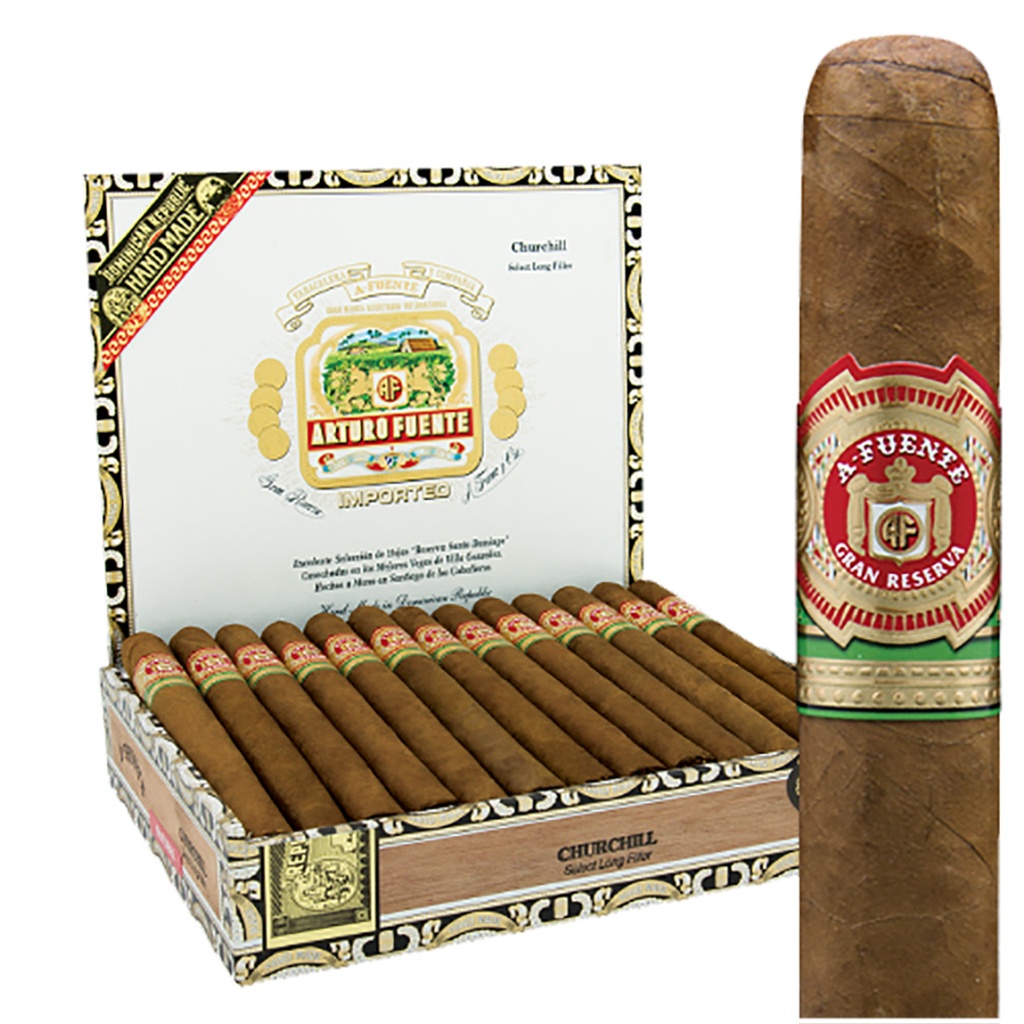 Arturo Fuente Churchill Sel Doro Box of 25 - 7" 1/4 x 48 
