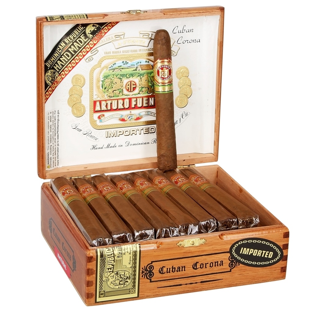 Arturo Fuente Cuban Corona Natural Box of 25 - 5" 1/4 x 46  
