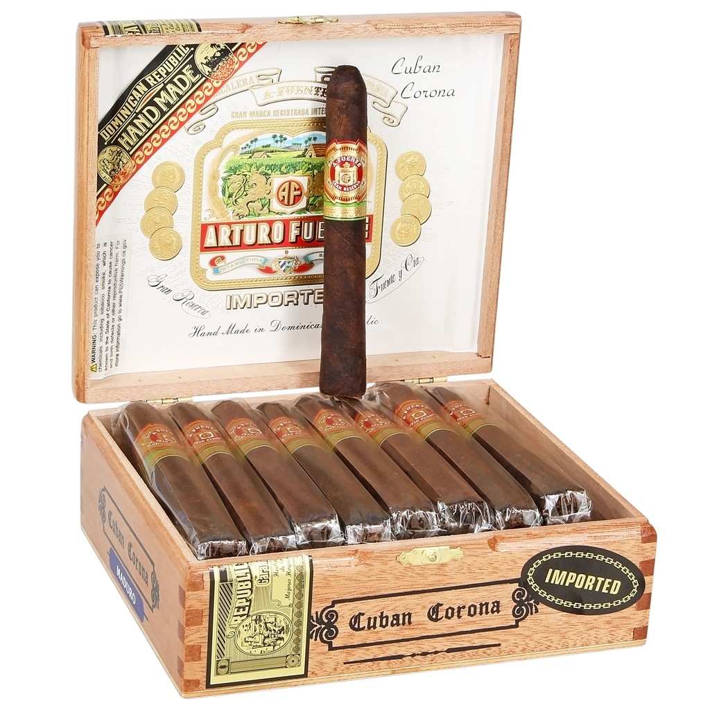 Arturo Fuente Cuban Corona Maduro Box of 25 - 5" 1/4 x 46 