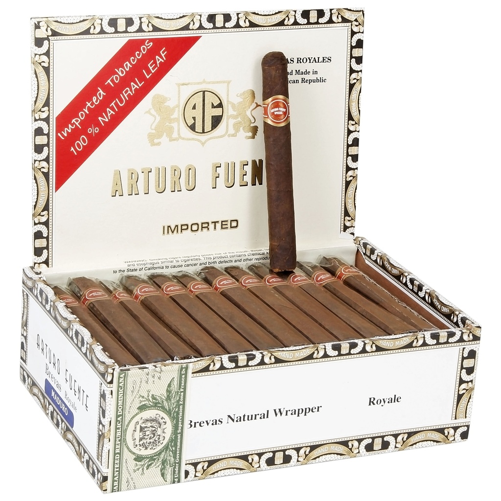 Arturo Fuente Brevas Royale Maduro Box of 50 - 5" 1/2 x 42