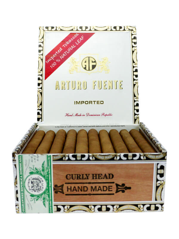 Arturo Fuente Curly Head Natural Box of 40 - 6" 3/8 x 44
