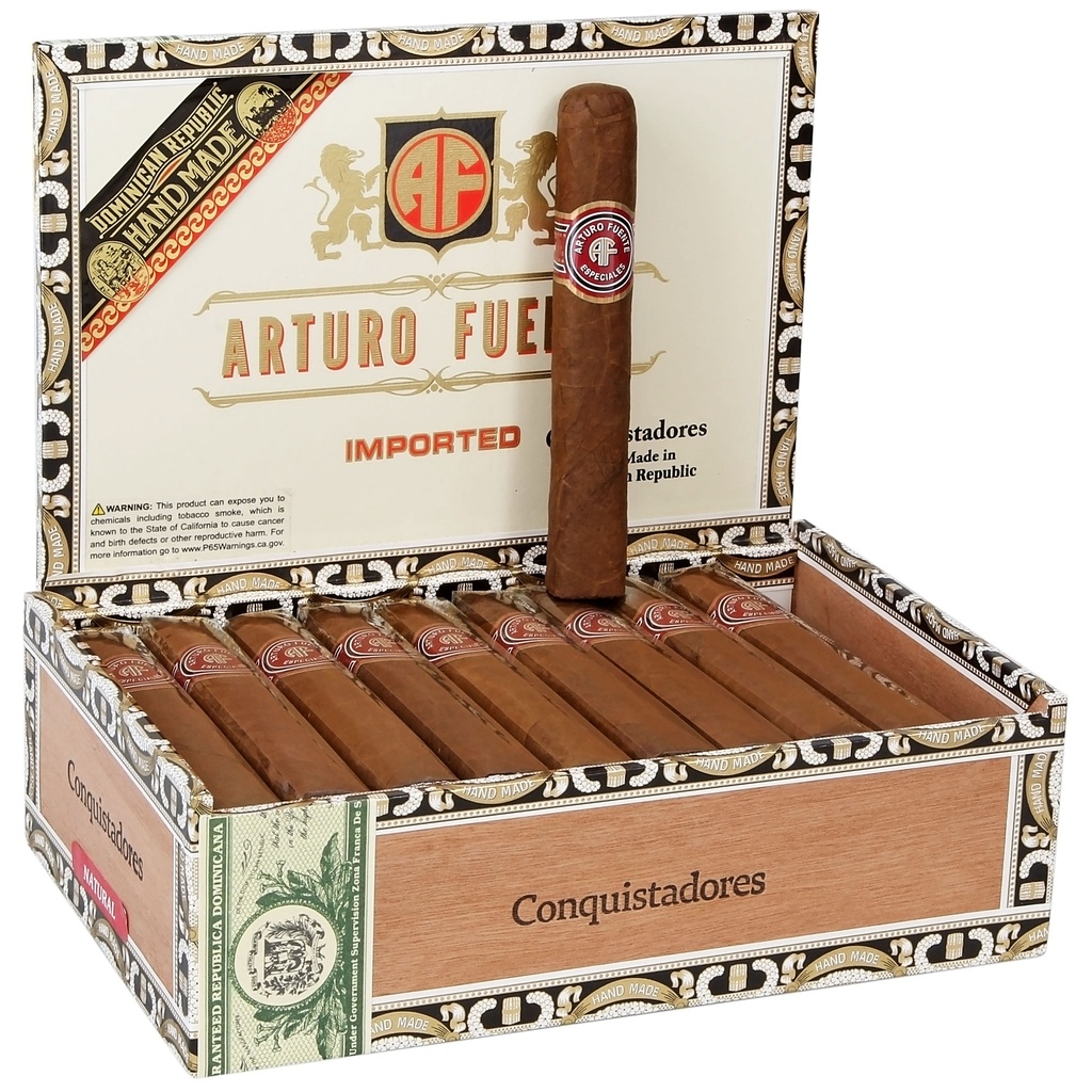 Arturo Fuente Especiales Conquistadores Box of 30 - 5" 1/2 x 56