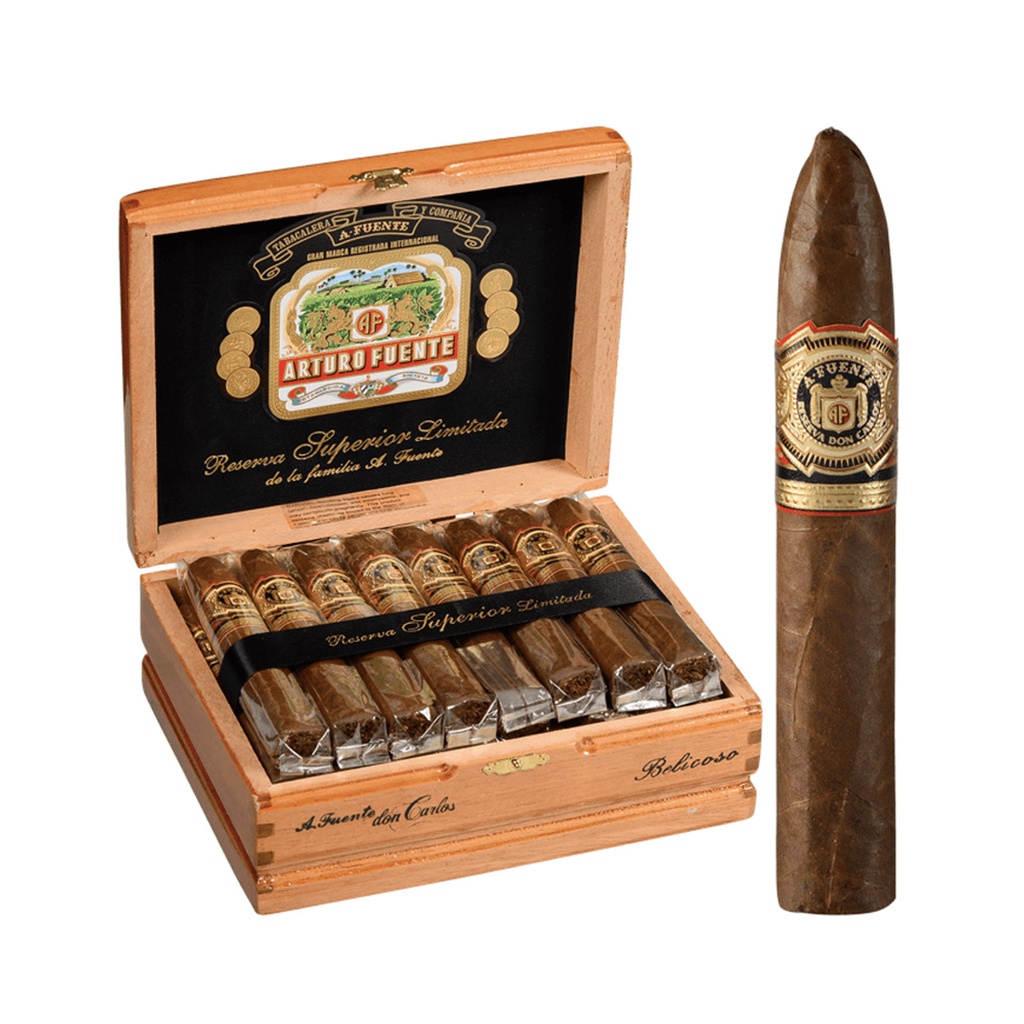 Arturo Fuente Don Carlos Belicoso Box of 25 - 5" 3/8 x 52