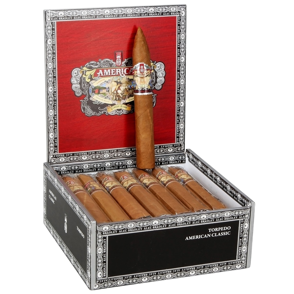 Alec Bradley American Classic Blend Torpedo Box of 24 - 6" 1/8 x 52