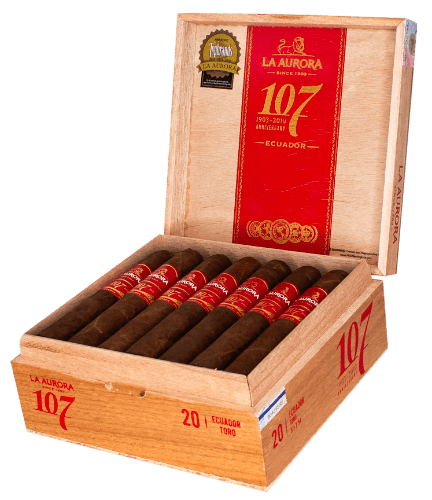 La Aurora 107 Ecuador Toro Box of 20 - 5" 1/2 x 54