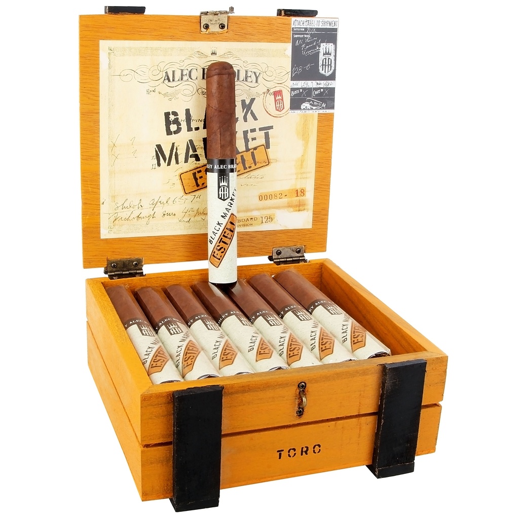 Alec Bradley Black Market Esteli Toro Box of 24 - 6" x 52