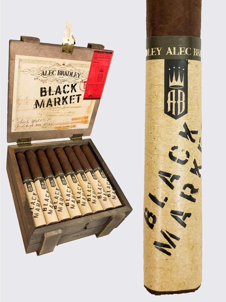 Alec Bradley Black Market Toro Box of 24 - 6"x 50