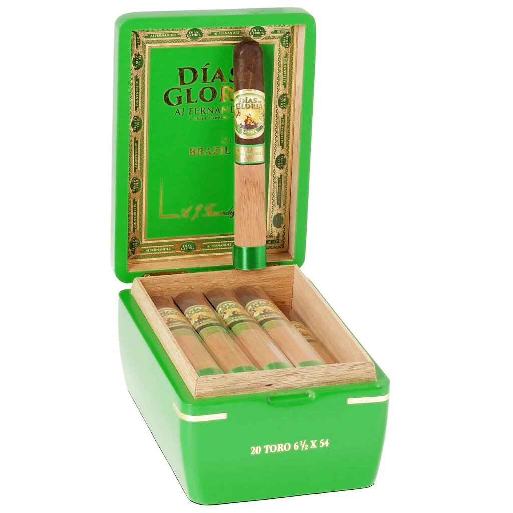 AJ Fernandez Dias de Gloria Brazil Toro Box of 20 - 6" 1/2 x 54