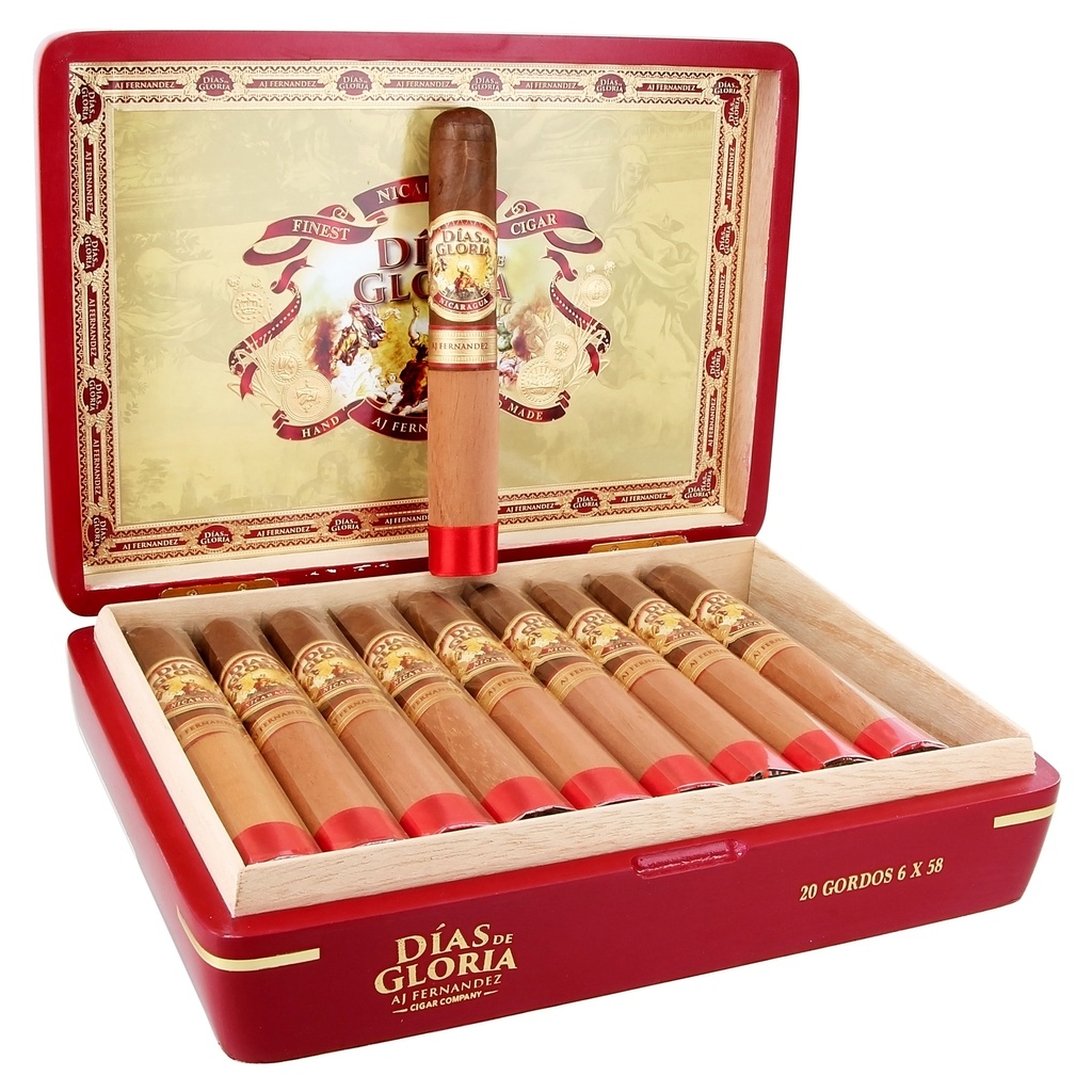AJ Fernandez Dias de Gloria Gordo Box of 20 - 6" x 58