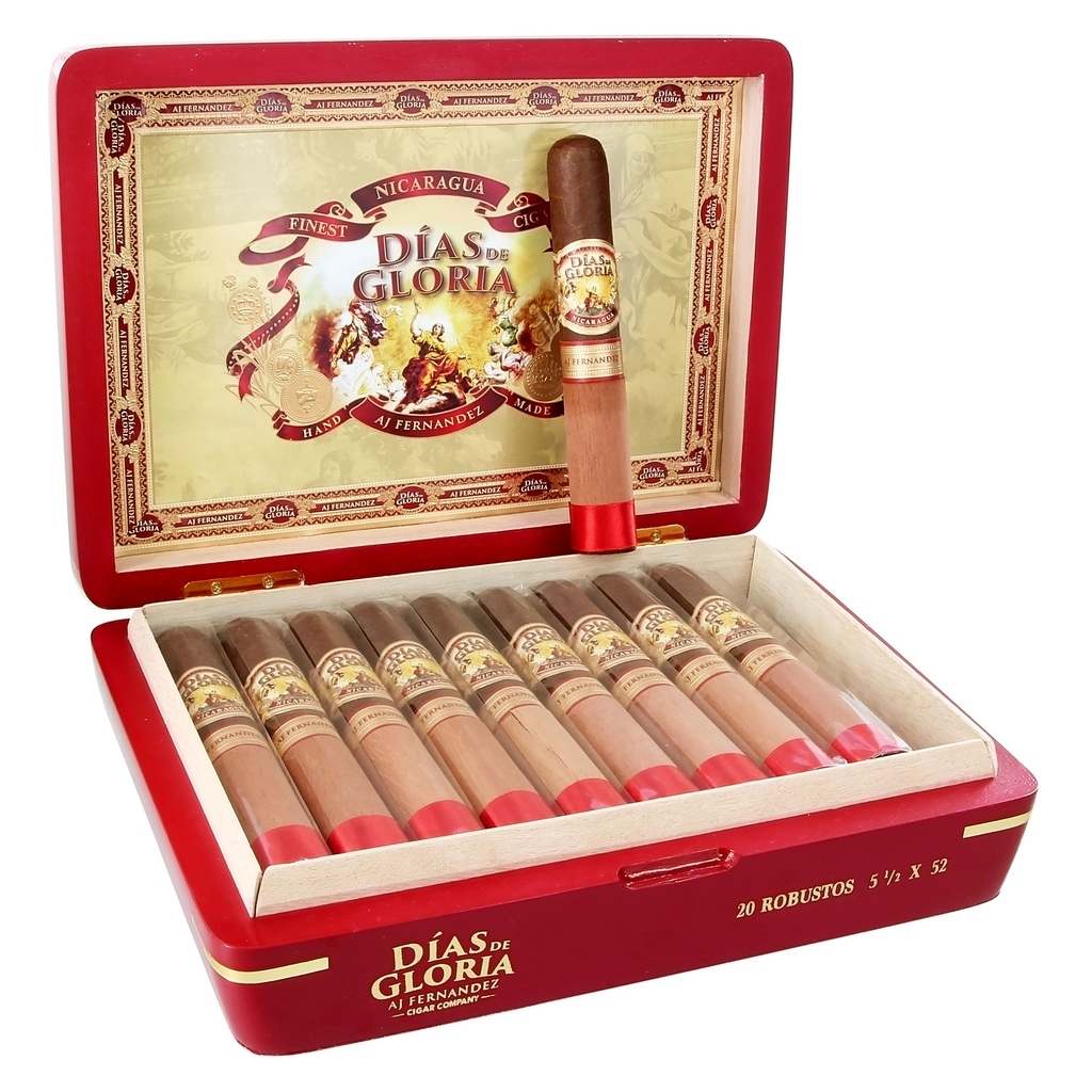 AJ Fernandez Dias de Gloria Robusto Box of 20 - 5" 1/2 x 52