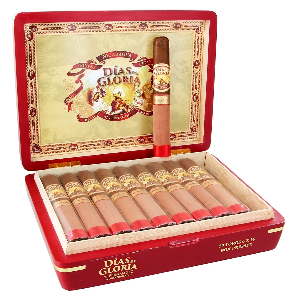 AJ Fernandez Dias de Gloria Toro Box of 20 - 6" x 56