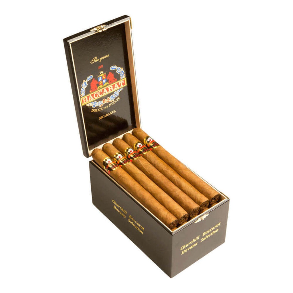 Bacarat The Game Nicaragua Petit Corona Box of 25 - 5" 1/2  x 44