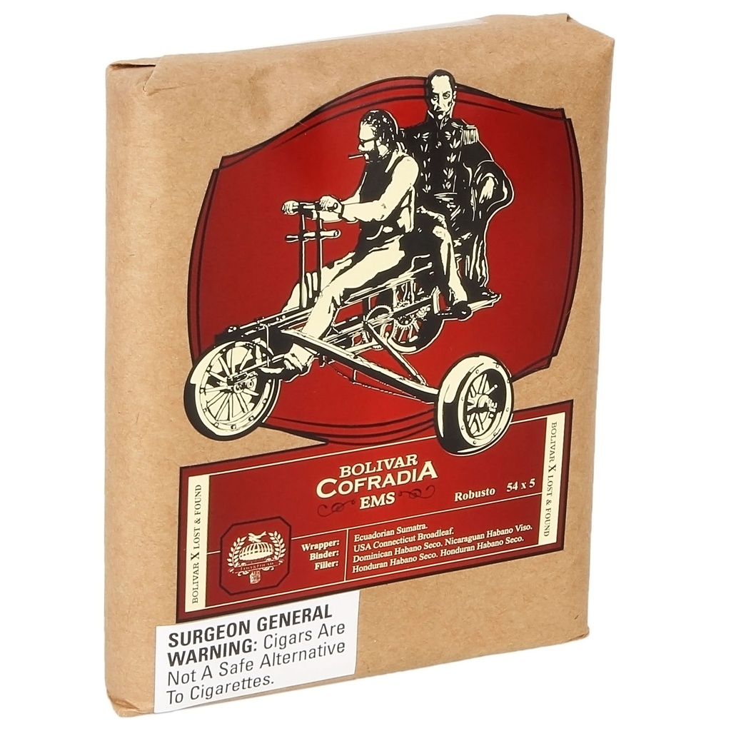 Bolivar Cofradia by Lost & Found Robusto 5" * 54