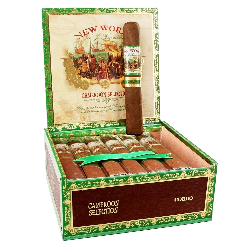 AJ Fernandez New World Cameroon Gordo Box of 20 - 6" x 60