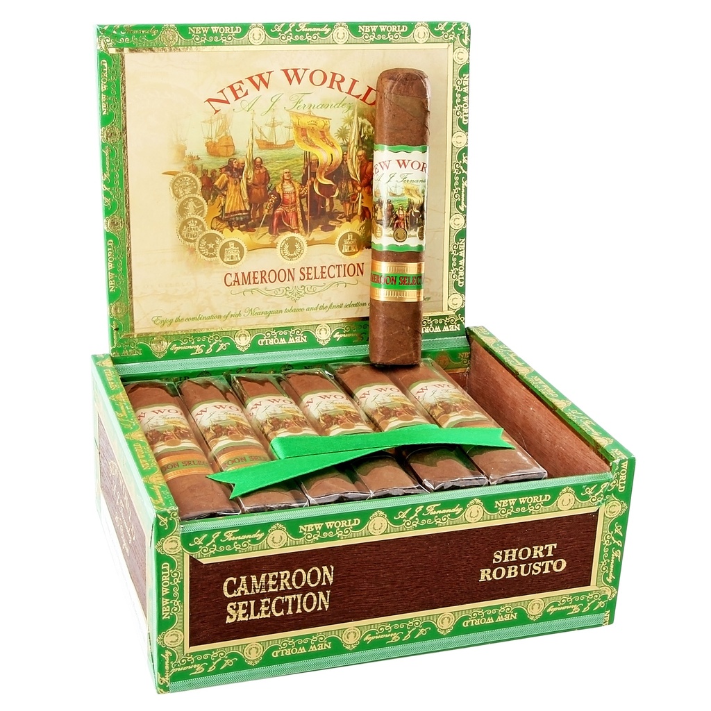 AJ Fernandez New World Cameroon Short Robusto Box of 20 - 4" x 48