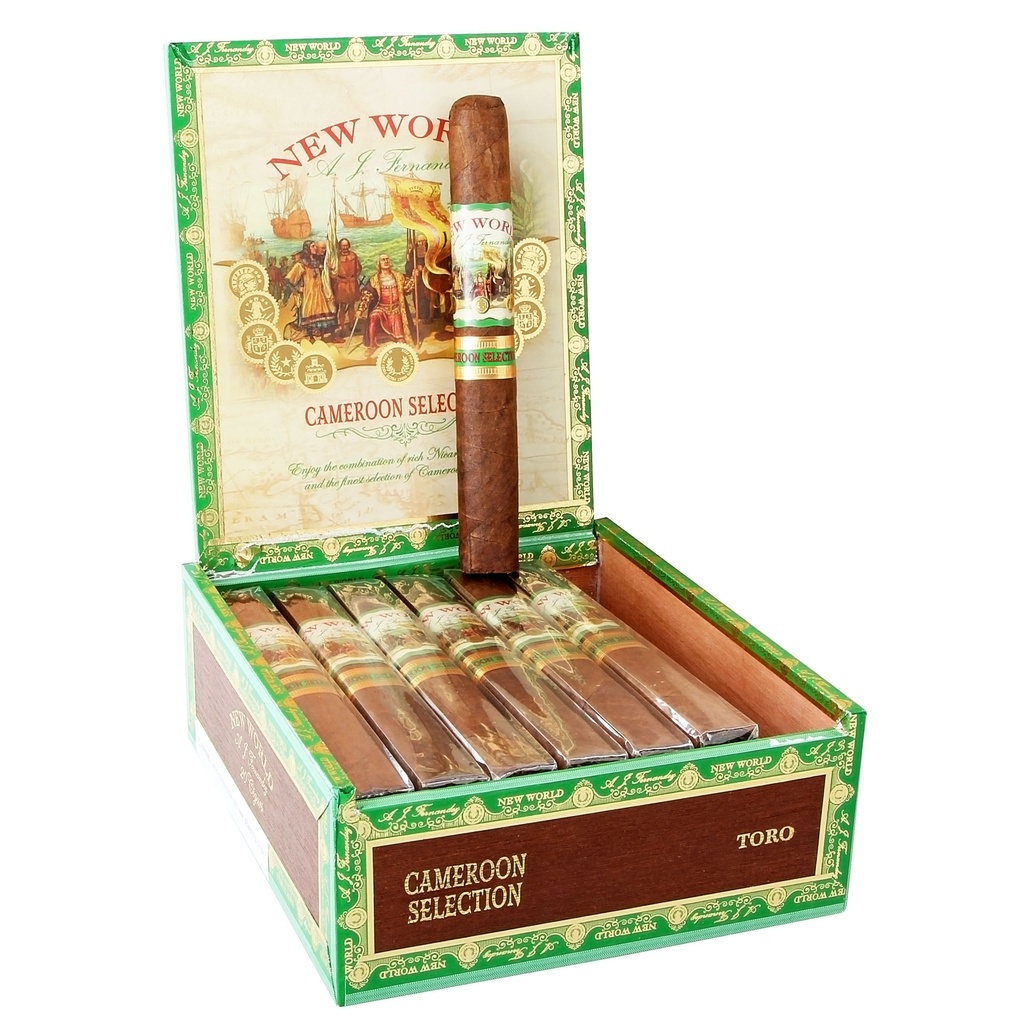 AJ Fernandez New World Cameroon Toro Box of 20 - 6" x 50