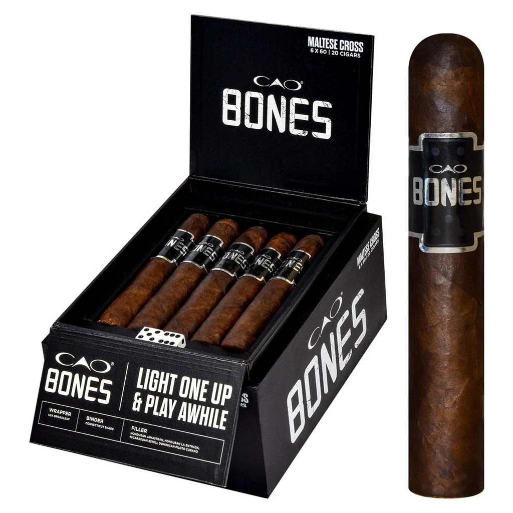 Cao Bonez Maltese Cross Box of 20 - 6" x 60
