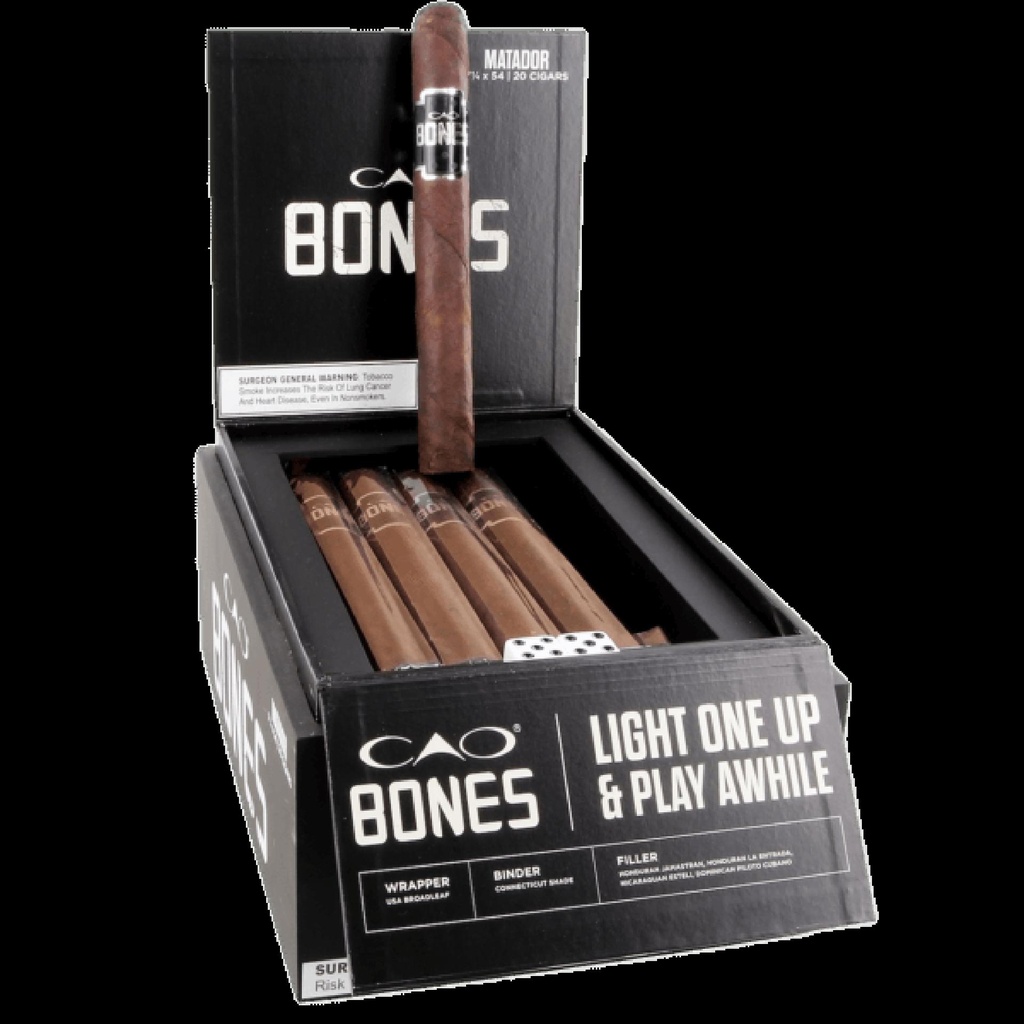 Cao Bonez Matador Box of 20 - 7" 1/4 x 54 