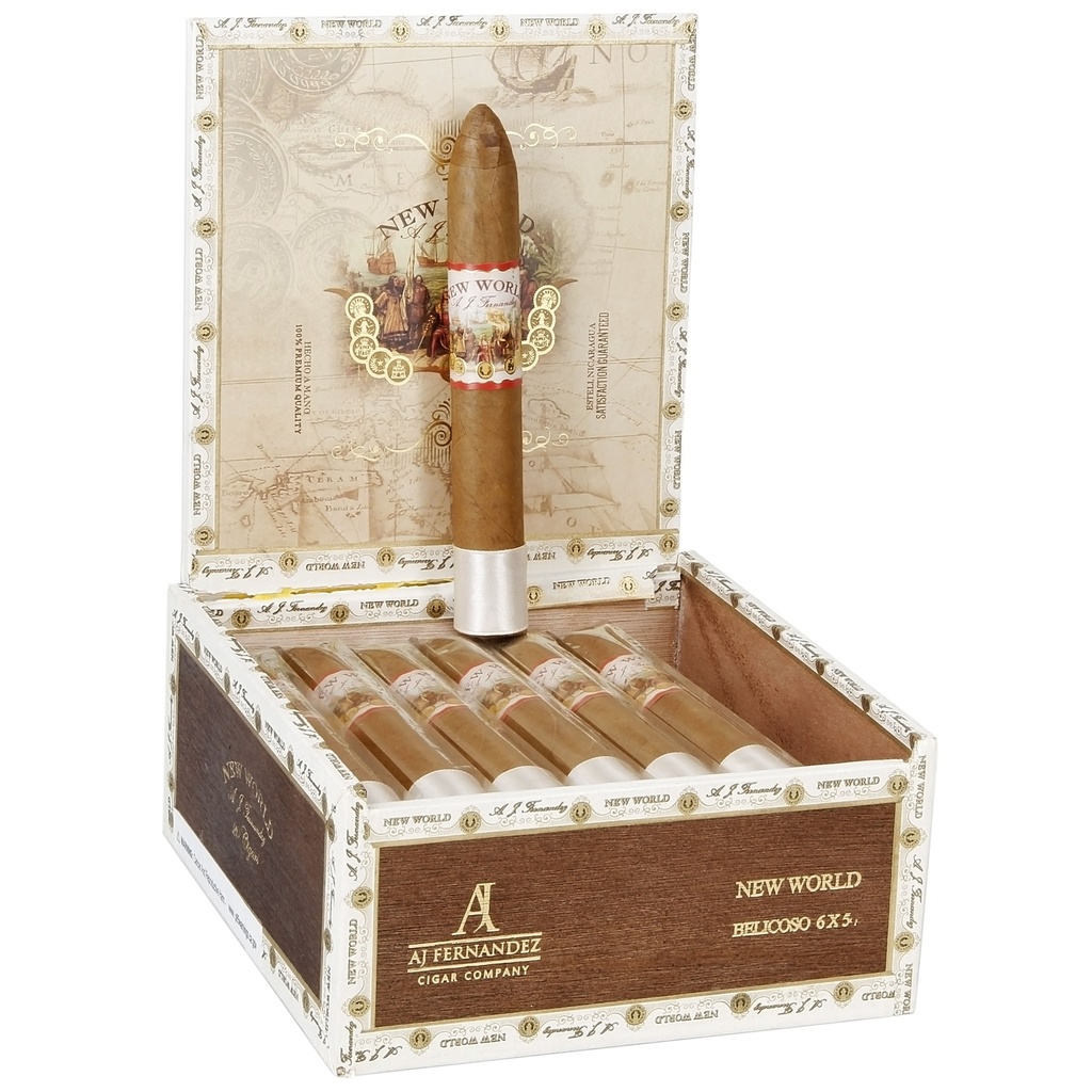 AJ Fernandez New World Connecticut Belicoso Box of 20 - 6" x 54