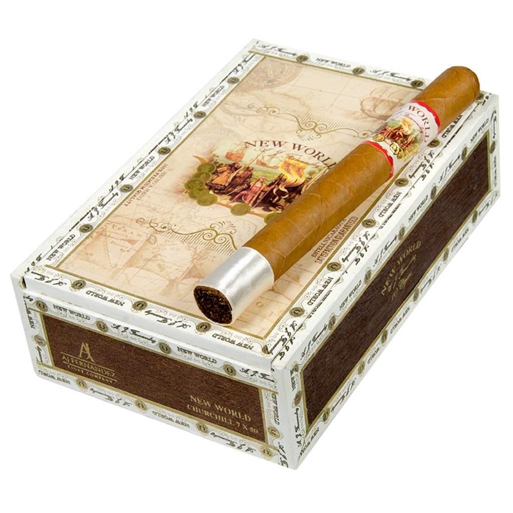AJ Fernandez New World Connecticut Churchill Box of 10 - 7" x 50 