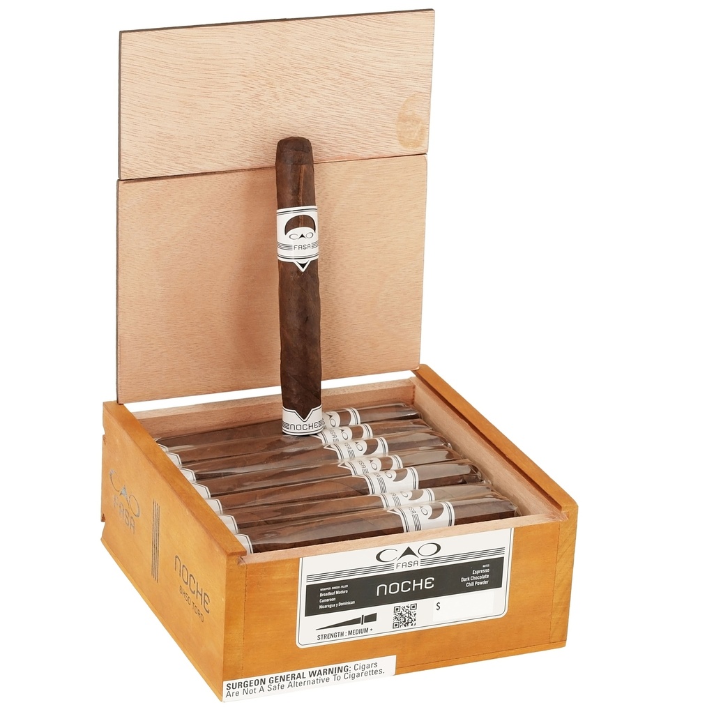 Cao Fasa Noche Toro Box of 24 - 6" x 50