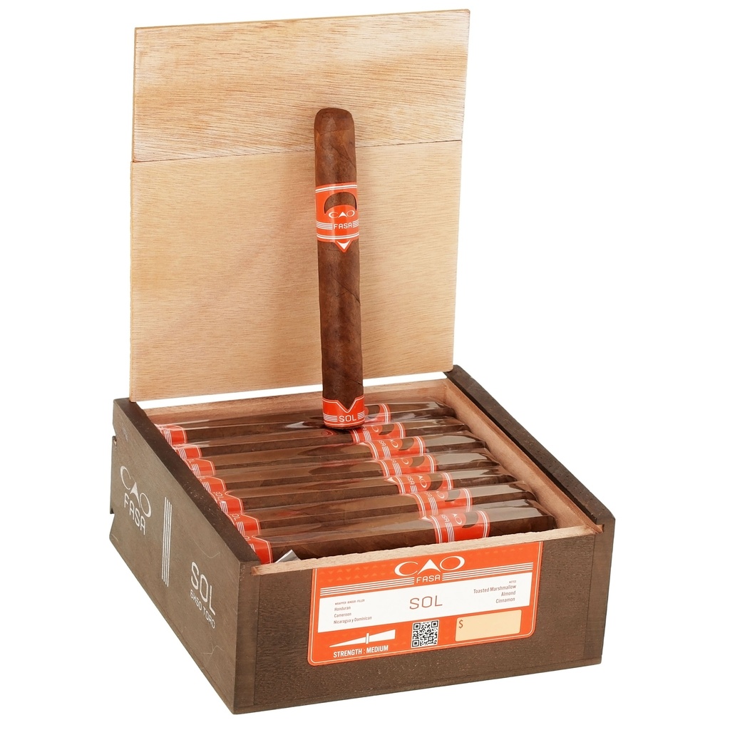 Cao Fasa Sol Toro Box of 24 - 6" x 50