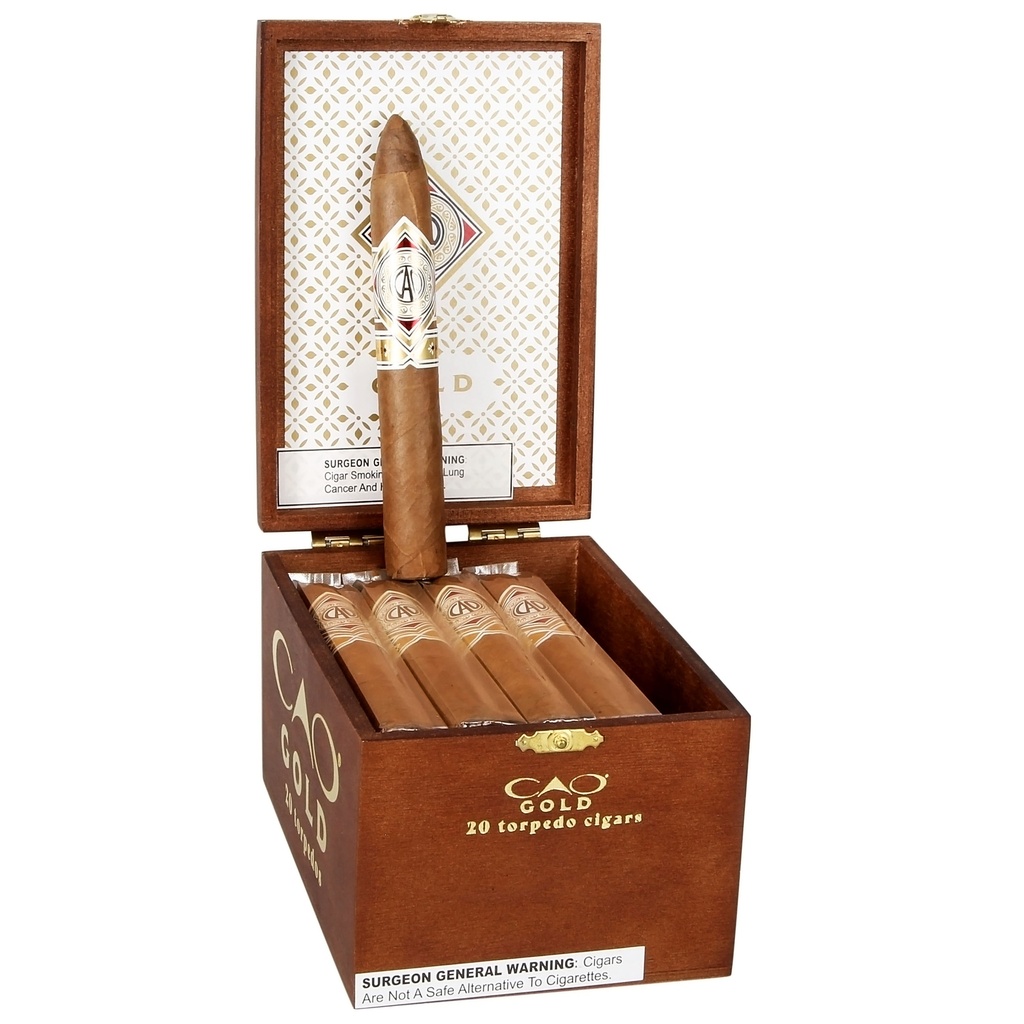 Cao Gold Label Torpedo Box of 20 - 6" 1/4 x 52