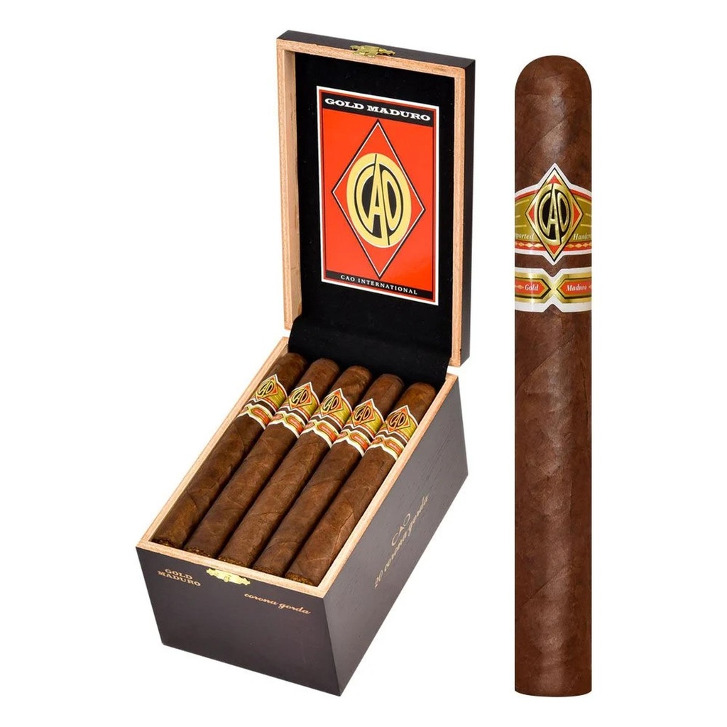 Cao Gold Maduro Corona Gorda Box of 20 - 6" 1/2 x 50