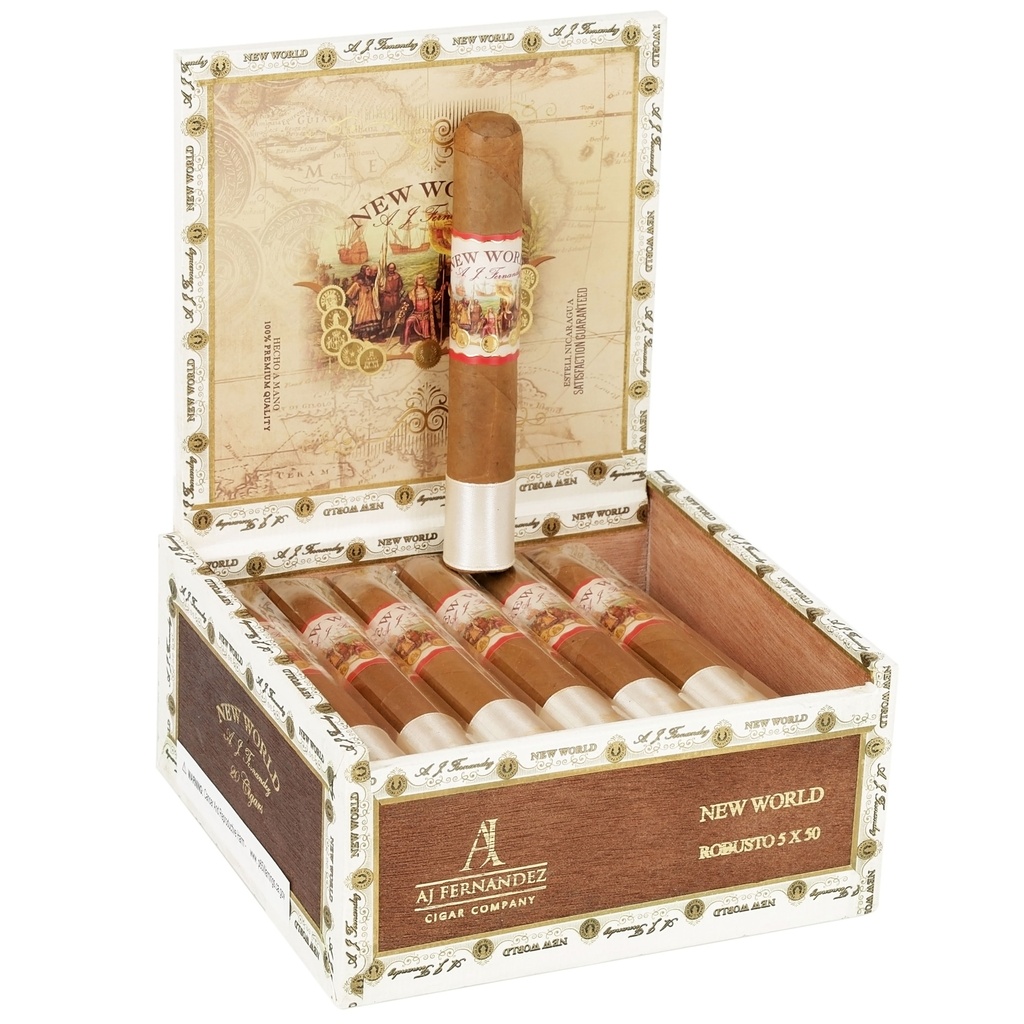 AJ Fernandez New World Connecticut Robusto Box of 20 - 5" x 50