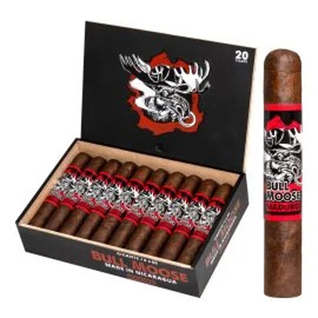 Chillin Moose Bull Mose Maduro Gigante Box of 20 - 6" x 60 