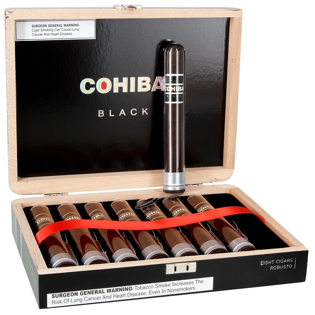 Cohiba Black Robusto (Crystal Tube) Box of 8 - 5" 1/2 x 50